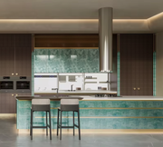 Tiffany Blue Luxe Modern Kitchen