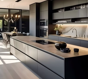 Midnight Graphite Minimalist Kitchen