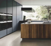 Nordic Walnut & Graphite Modern Kitchen – Luxury Bespoke Design