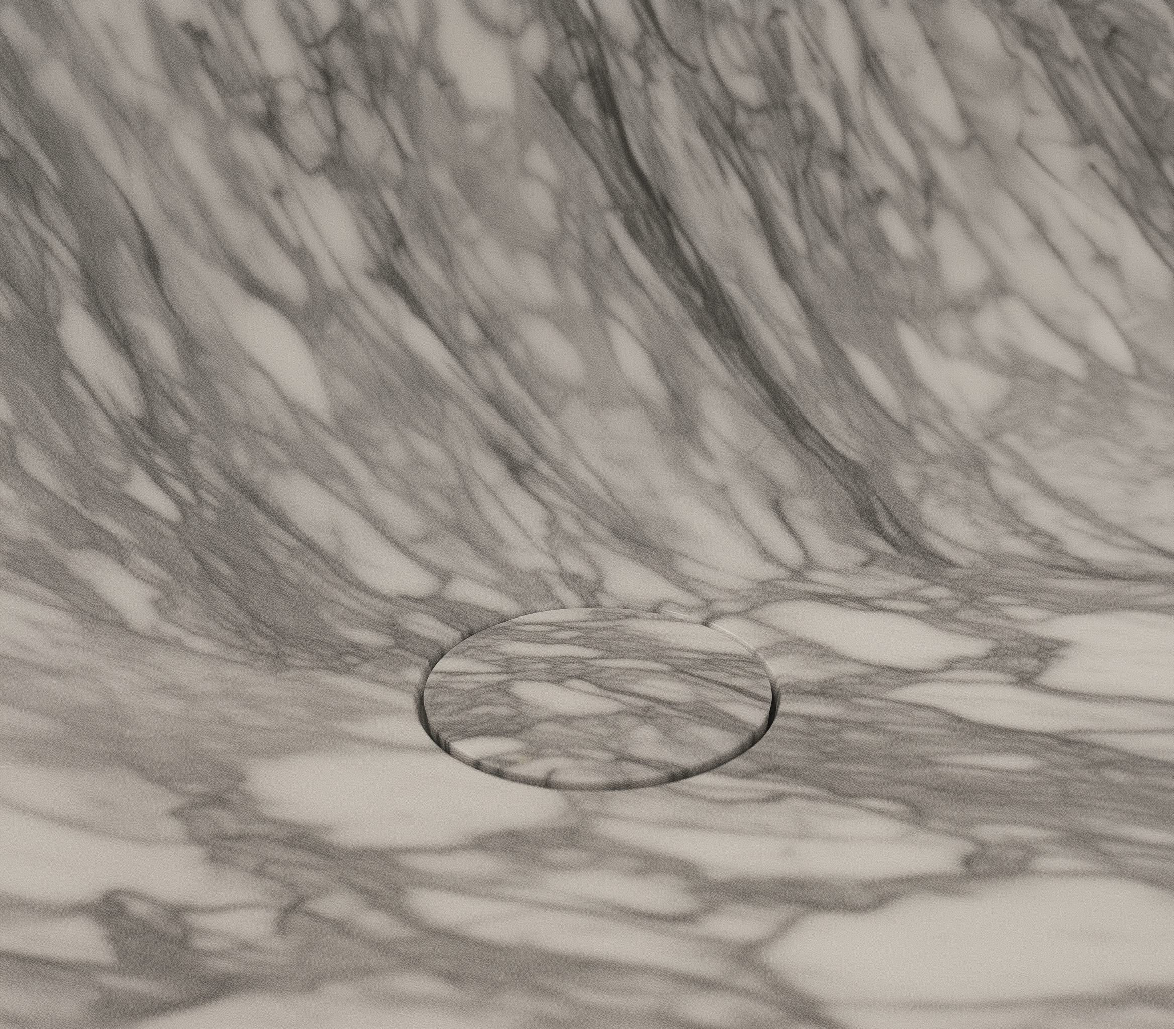 Close-up of a marble surface with gray and white patterns