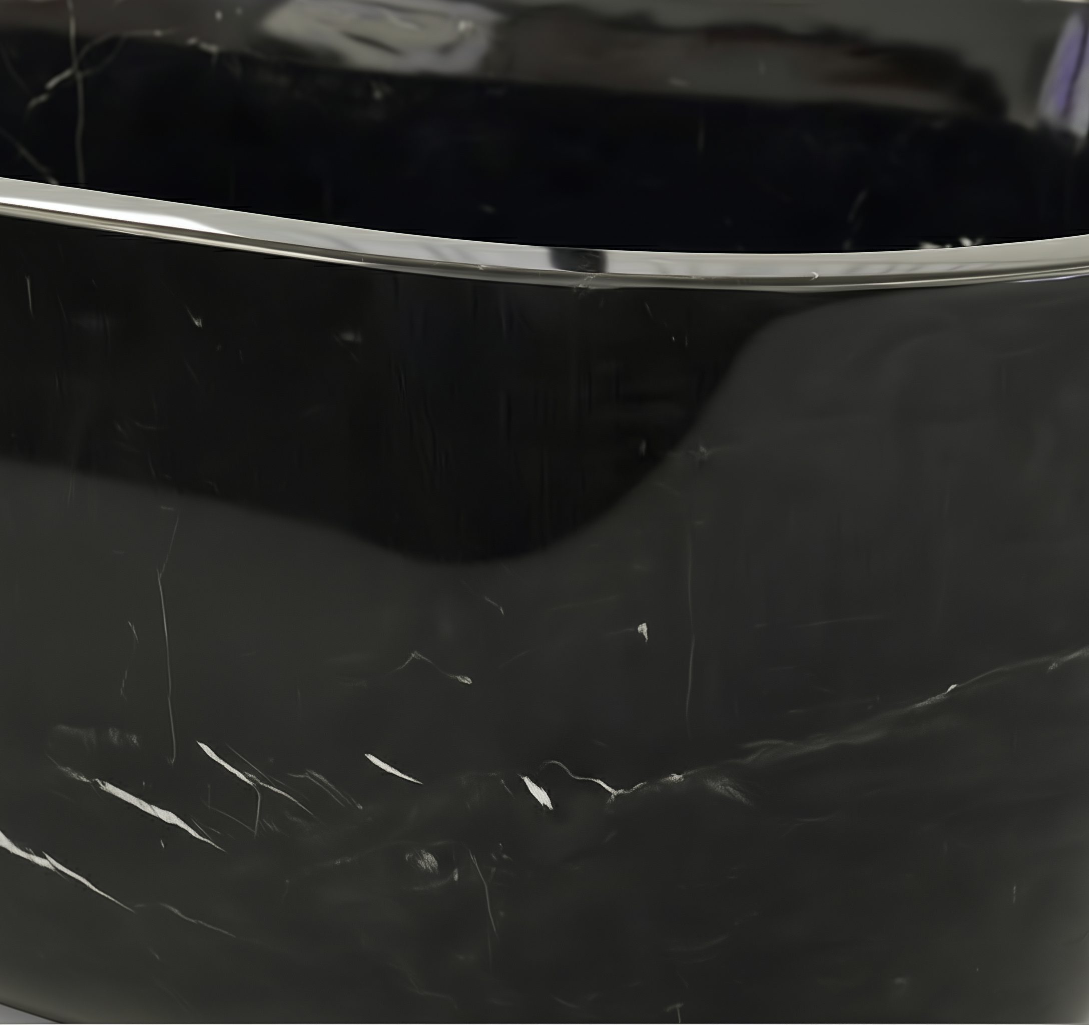 Close up Nero Marquina black marble