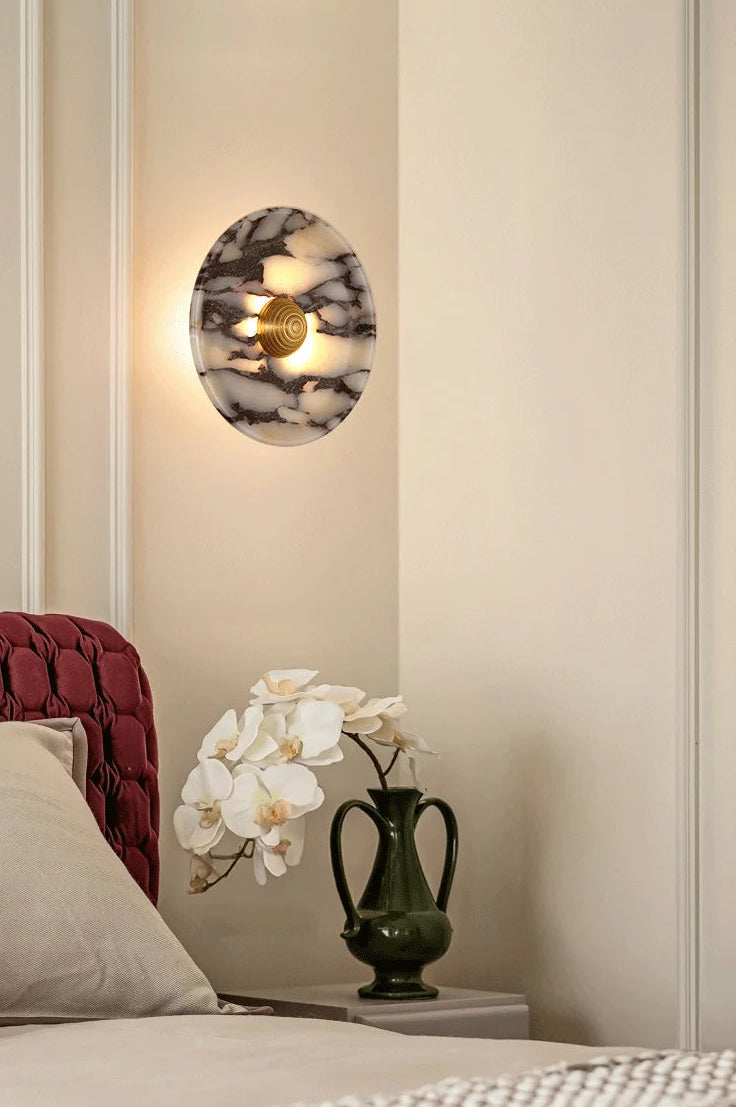 Aurora Halo Marble Wall Light
