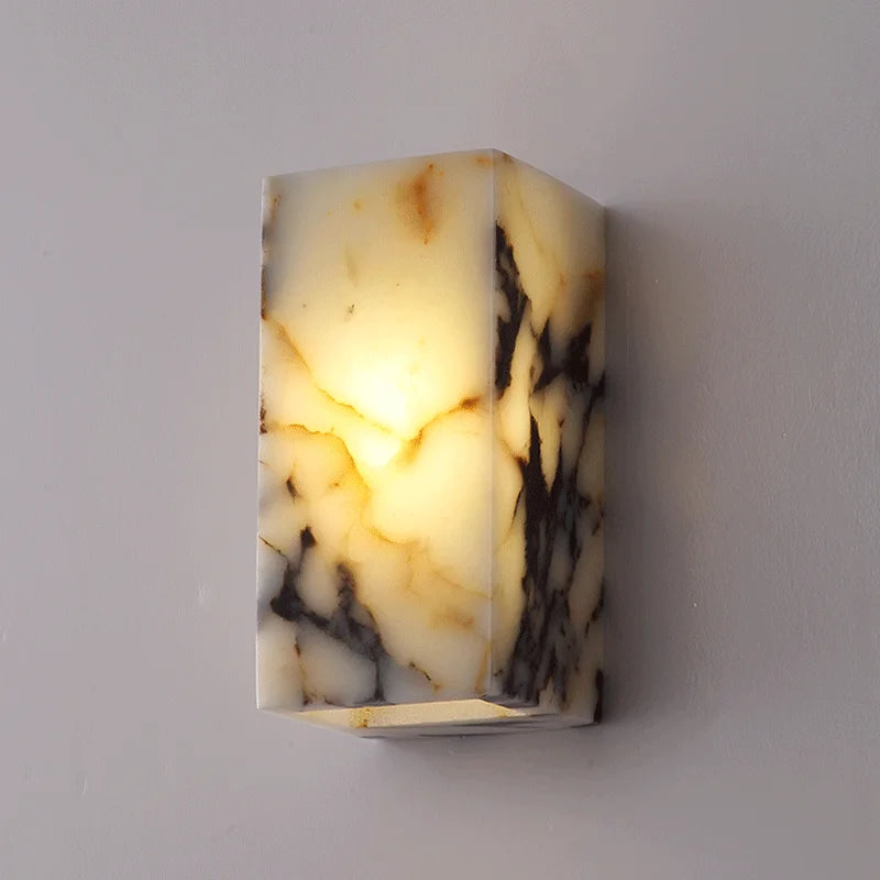Marble-patterned light on a gray background