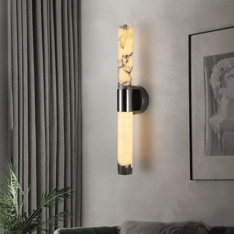 Linea Marble Wall Light | Luxury Vertical Marble Wall Sconce – Haus of ...