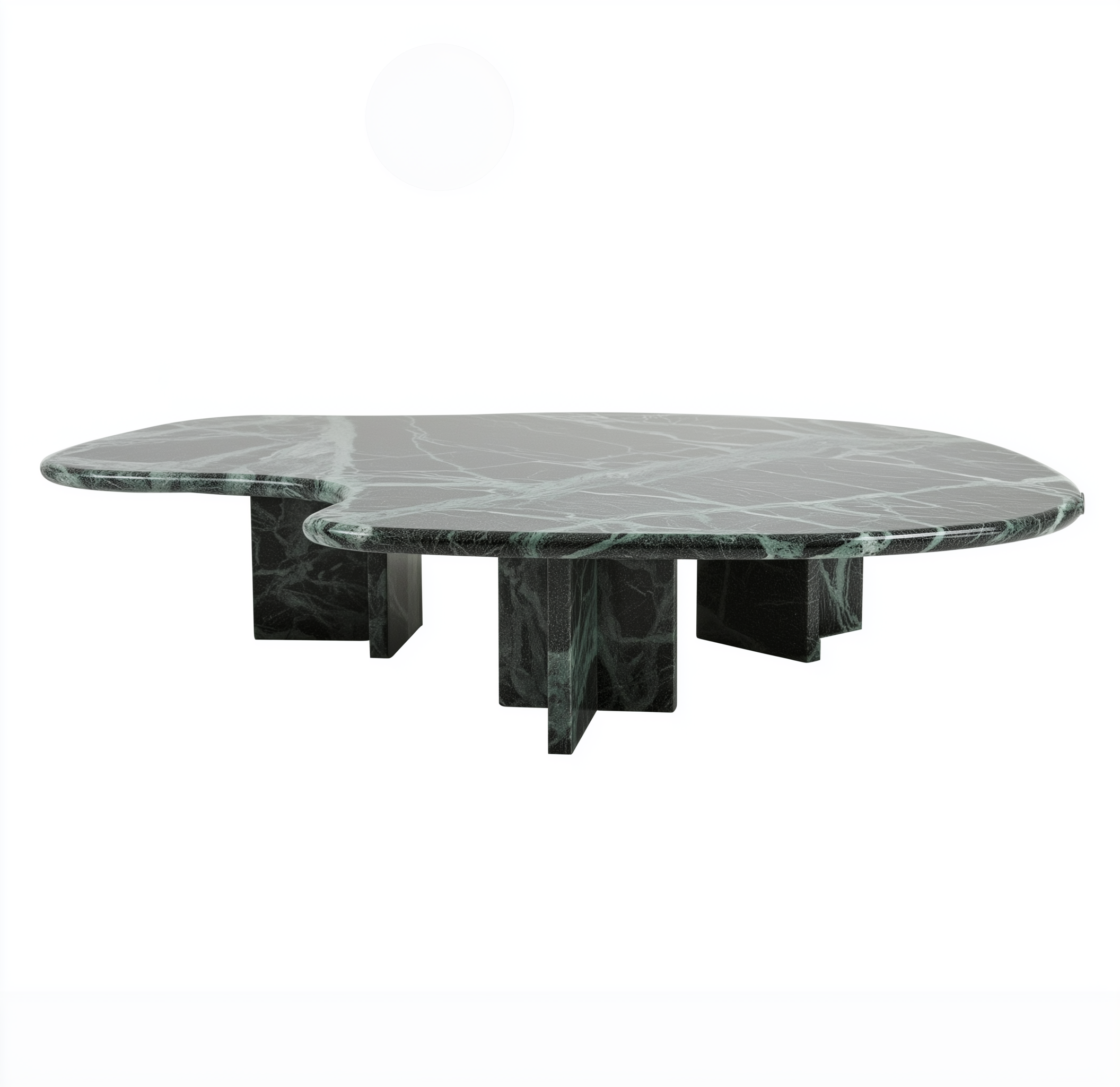 Verde Saint Denis green marble coffee table