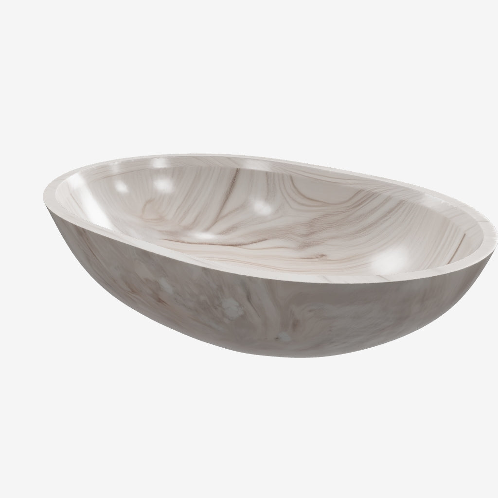 3D Model Palissandro Pink marble freestanding bath