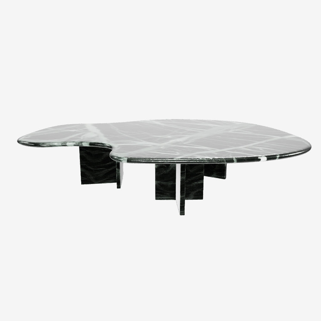 Verde Saint Denis Sculptural Marble Coffee Table 3D Model