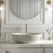 Verde Jade Marble Oval Basin